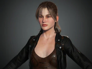naina female rigged character 3D Model