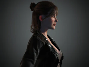 naina female rigged character 3D Model
