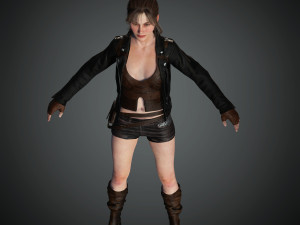naina female rigged character 3D Model