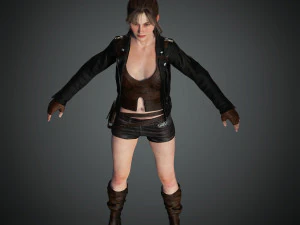 naina female rigged character 3D Model