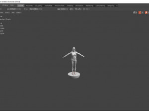 naina female rigged character 3D Model
