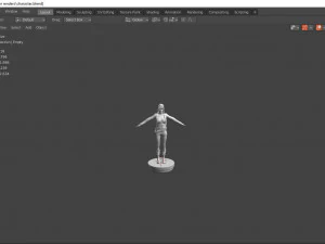 naina female rigged character 3D Model
