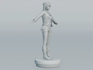 naina female rigged character 3D Model