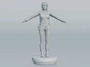 naina female rigged character 3D Model