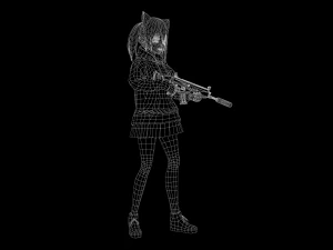 anna stylized toon character with 3D Model