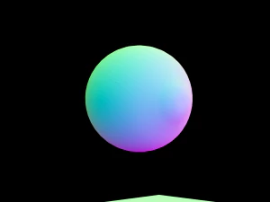 bola mata realistis Model 3D