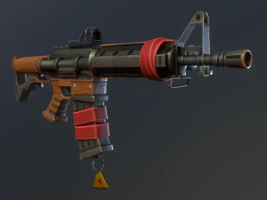 Carabina estilizada Modelo 3D