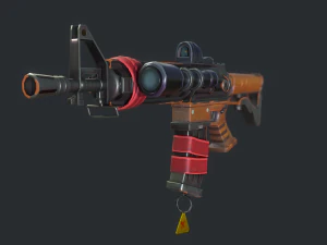 Carabina estilizada Modelo 3D