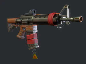 Carabina estilizada Modelo 3D