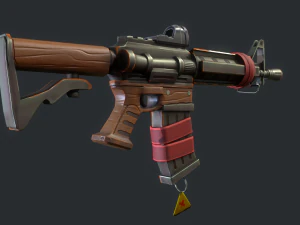 Carabina estilizada Modelo 3D