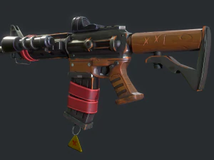 Carabina estilizada Modelo 3D