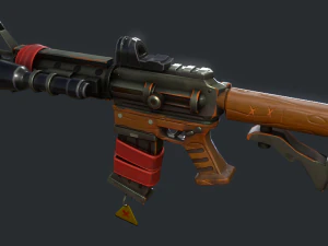 Carabina estilizada Modelo 3D