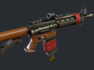 Stylized carbine 3D 모델