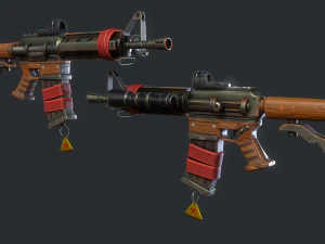 Carabina estilizada Modelo 3D