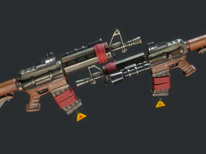 Carabina estilizada Modelo 3D