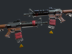Stylized carbine 3D 모델