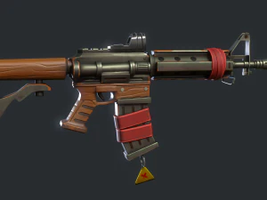 Carabina estilizada Modelo 3D