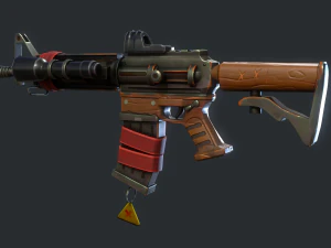 Carabina estilizada Modelo 3D