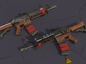 Stylized carbine 3D 모델