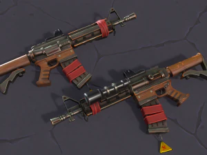 Carabina estilizada Modelo 3D