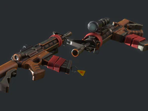 Carabina estilizada Modelo 3D