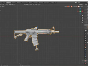 Carabina estilizada Modelo 3D