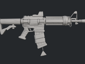Stylized carbine 3D 모델