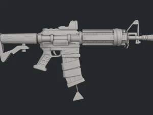 Carabina estilizada Modelo 3D