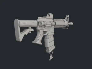 Carabina estilizada Modelo 3D