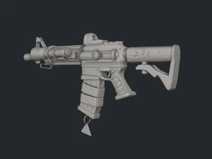 Carabina estilizada Modelo 3D