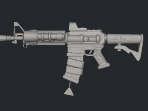 Carabina estilizada Modelo 3D