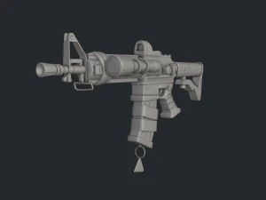 Carabina estilizada Modelo 3D