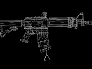Carabina estilizada Modelo 3D
