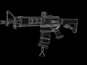 Carabina estilizada Modelo 3D