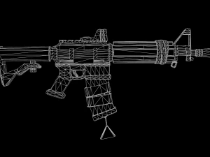 Carabina estilizada Modelo 3D