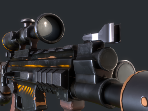 Stylized FN SCARL 3D Model