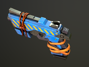 Stylized Hand painted Pistol 3D मॉडल