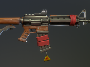 Stylized PBR 4 sniper Pack Series 3D Model