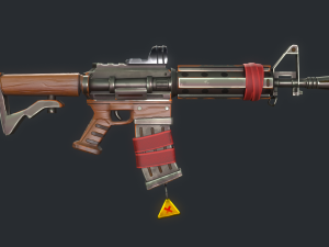 Stylized PBR 4 sniper Pack Series 3D Model