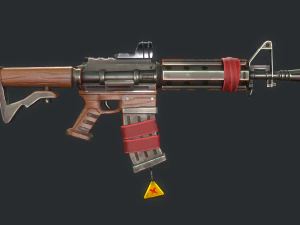 S&eacute;rie estilizada de pacotes de atiradores PBR 4 Modelo 3D