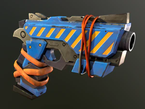 S&eacute;rie estilizada de pacotes de atiradores PBR 4 Modelo 3D