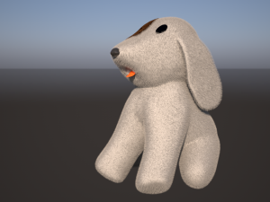 Childrens plush dog Model 3D