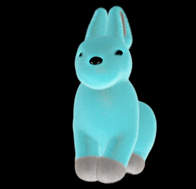 Blue Rabbit 2023 3D Модель .c4d .max .obj .3ds .fbx .stl .blend 
