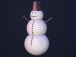 snowman 3D 模型