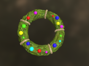 christmas wreath Modelo 3D