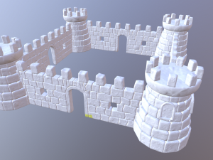 snow castle 3D 模型