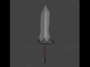 large two-handed sword 3D 模型