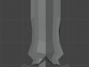 large two-handed sword 3D Model