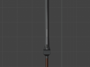 large two-handed sword Model 3D