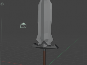 large two-handed sword Model 3D